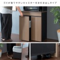 ダストボックスラック 分別ドロワー 幅60 高さ170 DB-F3200 ブラウン 宮武製作所 | ゴミ箱 キッチン リビング 写真4