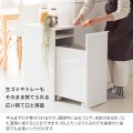 ドロワーダストボックス 45L 幅30 高さ70 DB-F1200 ホワイト 宮武製作所 | キャスター付き 写真4