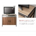 キャビネット テレビ台 テレビボード 幅80 高さ70 木目柄 TV-801 ナチュラル 宮武製作所 | 32V型 テレビ対応 ハイタイプ おしゃれ 北欧 おしゃれ  写真4
