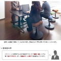 プロポーションスツール CH-800H ブラウン 宮武製作所 |  回転座面 昇降 猫背矯正 背中 姿勢 補助 写真4