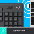 サイレント ワイヤレスキーボード K295 グラファイト 写真4