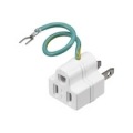 3ピン式電源タップ 7個口 5m ホワイト 集中スイッチ 変換アダプター付 写真4