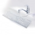 BSKBU520WHZ 有線フルキーボード 抗菌仕様・防水防塵 ホワイト 写真4