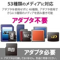 USBハブ付き48+5メディア対応カードリーダ 写真4
