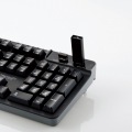 有線フルキーボード/メンブレン式/メカニカルライク/USB(2.0)2ポート/1000万回高耐久/ブラック 写真4