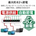 Giga対応スイッチングHub/8ポート/プラスチック筐体/磁石付き/電源外付モデル/ホワイト 写真4