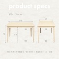 ノーヴ ダイニングテーブル115(ホワイト) 写真4