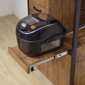 アート食器棚60-100 ヴィンテージブラウン 写真4