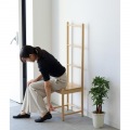 Bamboo ラダーチェア 耐久性に優れた竹材使用 ハシゴ調デザイン タオルやストール・マフラー掛けにも 玄関、リビング、寝室など 写真4