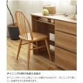 デスク 白井産業 机 パソコンデスク デスクワーク 作業台 収納 中棚付き リビング 約幅60 奥行42 高さ72cm ナチュラルブラウン ナチュリカ NTU-7060DESKNA 写真4
