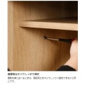 デスク 白井産業 机 パソコンデスク デスクワーク 勉強机 収納 中棚付き シンプル 約幅90 奥行42高さ72cm ナチュラルブラウン ナチュリカ NTU-7090DESKNA 写真4