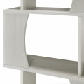 白井産業 ディスプレイラック 約 幅60 奥行24 高さ108 cm 本 棚  ホワイト (COB-1160 WH コビナス) | ラック ディスプレイ 白 本棚 収納 スリム おしゃれ 木製 写真4