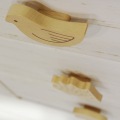 白井産業 チェスト 衣類収納 引出 キッズ用 ランドキッズ ナチュラルブラウン 北歐テイスト 幅約57cm 高さ約74cm LAK-7555H | 棚 収納 子ども かわいい 3段 写真4