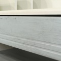ランドセルラック(深型タイプ) 白井産業 ランドセル収納 キャスター付き 引き出し 本棚 約幅63 奥行39 高さ93cm ホワイト ブルー ランドキッズ LAK-9565W WH 写真4