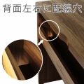 デスク(深型) 白井産業 机 書斎 リビング パソコンデスク 作業机 木製 約幅120 奥行55 高さ73cm ダークブラウン セパルテック SEP-7512DESKF DK 写真4