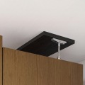 壁面収納 上置き P2L-1860D DHA DHB DESK BR用 幅60cm 高さ55cm ミドルブラウン 天井突っ張り 耐震機能付き ソフトクローズ扉 ポルターレリビング2 写真4