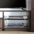 【32型テレビ用】 テレビ台 ローボード テレビボード 一人暮らしの部屋や狭いスペースにぴったりサイズ ダークブラウン 木目柄 写真4
