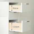 チェスト タンス 白井産業 幅40cm 高さ100cm ホワイト 白木目 引出5段 衣類収納 隙間収納 スリムタイプ フルニコ 写真4