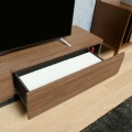 テレビ台 白井産業 幅180cm 高さ36cm ダークブラウン 75V型対応 木質感のあるローボード ログーノ 写真4