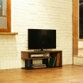 テレビ台 白井産業 32V型対応 テレビボード ローボード 収納 リビング コンパクト 一人暮らし 幅90cm 高さ約38cm モダン ダークブラウン ヴォルデバ  写真4