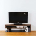 テレビ台 白井産業 ローボード テレビボード 収納 リビング 50V型対応 大型 シック シンプル 幅120cm 高さ約34cm ダークブラウン ヴォルデバ 写真4