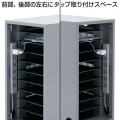 サンワサプライ タブレット・スレートPC収納保管庫 省スペースにタブレット・スレートPCを一括10台収納 CAI-CAB7【大型商品の為時間指定不可】 写真4
