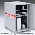 サンワサプライ 19インチマウントボックス(H1000・19U) 縦型サーバーも収納できる19インチマウントボックス CP-203【大型商品の為時間指定不可】 写真4