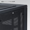サンワサプライ 19インチマウントサーバーラック(12U) 前後扉、側面パネルに鍵を標準装備、セキュリティ対策に最適 CP-SVC12U【大型商品の為時間指定不可】 写真4
