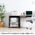 木目調プリンタスタンド(W600) 写真4