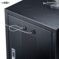 キャスター付きハブボックス(4U) 写真4