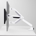 水平垂直多関節液晶モニターアーム(ホワイト) 写真4