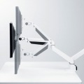 水平垂直多関節液晶モニターアーム(2面・ホワイト) 写真4