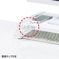 電源タップ＋USBハブ付き机上ラック(W500) 写真4