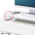 電源タップ＋USBハブ付き机上ラック(W1000) 写真4