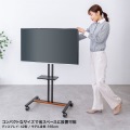 34?55型対応ロータイプディスプレイスタンド(ブラック) 写真4