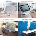 タブレット・スマートフォン用薄型アルミスタンド(角度・高さ調整タイプ) 写真4