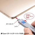 TypeCポート取付けセキュリティ(eセキュリティ) 写真4