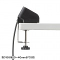 クランプ式USB充電器(TypeC1ポート＋USB3ポート・ブラック) 写真4