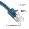 ツメ折れ防止カテゴリ5eSTPLANケーブル 写真4