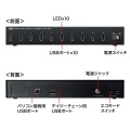 USB2.010ポートハブ 写真4