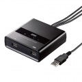 パソコン切替器 1組 キーボード マウス で3台 パソコン 操作 ホットキー入力 省スペース マグネット付き テレワーク Win Mac サーバ管理 写真4