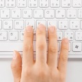 スリムキーボード(ホワイト) 写真4