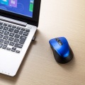 静音ワイヤレスブルーLEDマウス(5ボタン・ブルー) 写真4