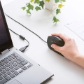 抗菌静音有線エルゴノミクスマウス 写真4