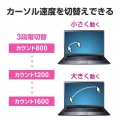 ワイヤレスブルーLEDマウス(5ボタン) 写真4