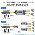 PoEエクステンダー(防水対応・2分配出力) 写真4