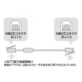 コア付シールドツイストモジュラーケーブル 写真4