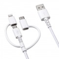 ライトニング・Type-C・microUSB 3in1 ケーブル 写真4