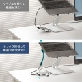 USB5Gbps Type-C延長ケーブル(L型・PD100W・0.1m) 写真4