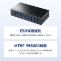 産業用USB 5Gbpsハブ(7ポート) 写真4
